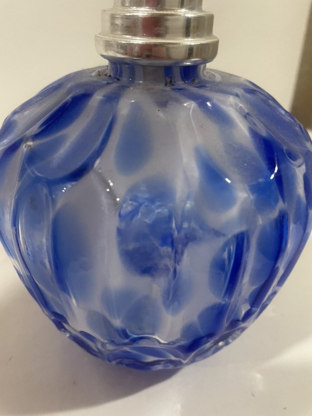 Art Glass Fragrance Diffuser Swirl Blue Decorative - Picture 13 of 16